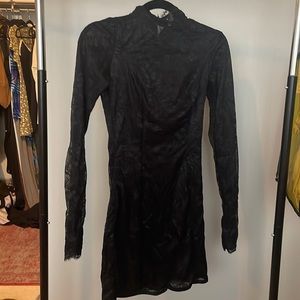 Black lace skims dress, only worn once